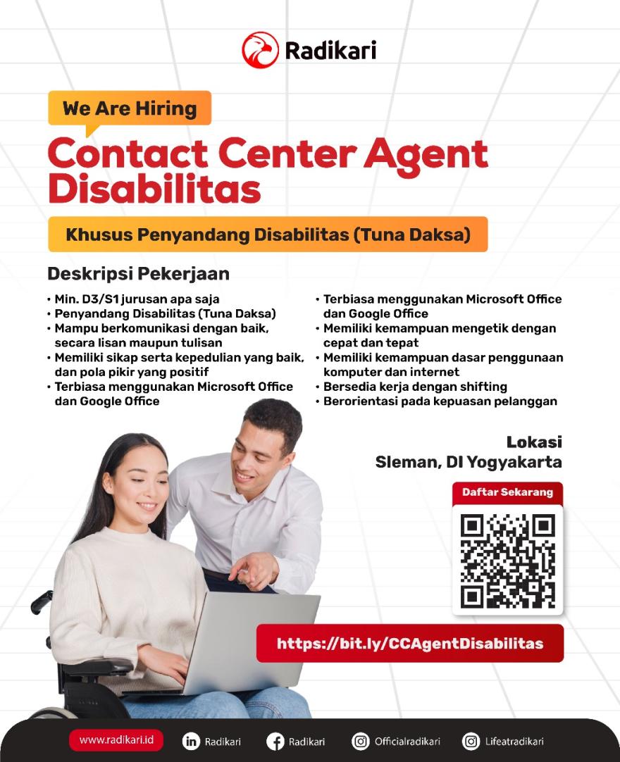 Lowongan Kerja untuk Disabilitas